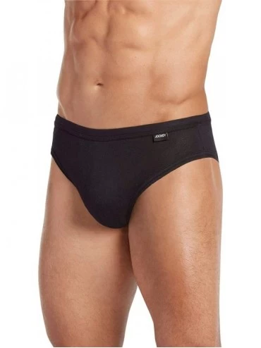 Bikinis Men's Underwear Men's Elance Bikini - 6 Pack - Black - CV18I0SHUUI $37.30