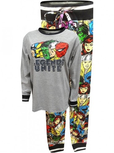 Sleep Sets Men's Marvel Avengers Legends Unite Pajamas (Small) Gray - CL185WIH29U $58.74