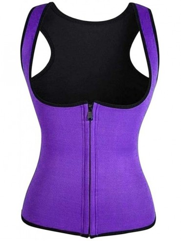 Shapewear Women Fitness Corset Sport Body Shaper Vest Women Waist Trainer Workout Slimming - Purple - CW194L63LN3 $20.72