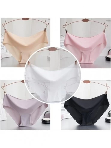 Panties Panties Set for Women Teen Girls Seamless Underwear Pack of 5 Brief Low Rise Bikini Lingerie Panty - 5 Pack 032 - C61...