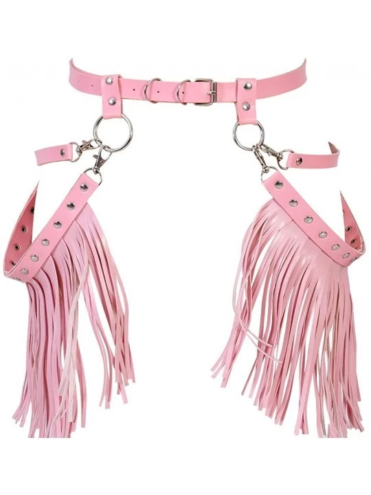 Garters & Garter Belts Ladies E Punk Carnival Legs Bandages Stockings Belts Leather Waist Punk Gothic Carnival Halter - Pink ...