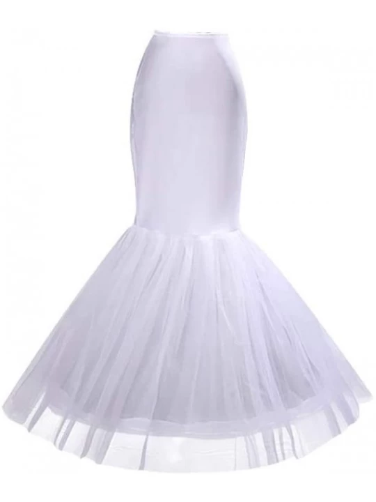 Slips Fishtail Skirt Support Petticoat- Slip Skirts Liner Long Style Dress - C4193ZAG8W6 $12.77