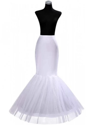 Slips Fishtail Skirt Support Petticoat- Slip Skirts Liner Long Style Dress - C4193ZAG8W6 $12.77