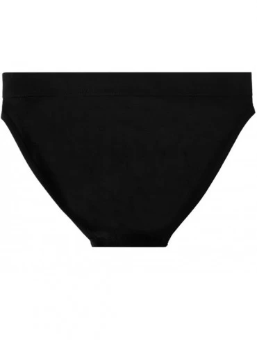 Panties Women's 3 Pack Seamless Low Rise Bikini Panties - Black/White/Nude - CK18G4HRIRR $13.02