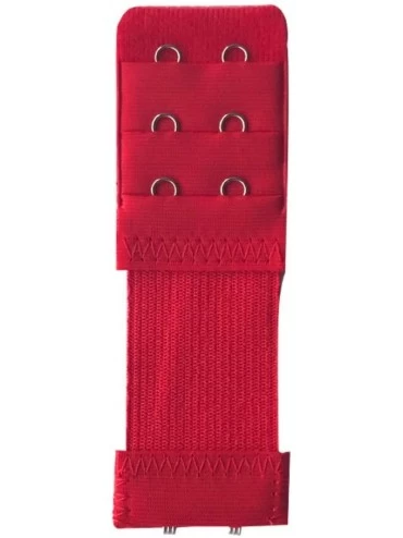 Accessories Universal 3 Rows 2 Hooks Adjustable Bra Extenders Extension Straps for Women Underwear Red - Red - C018WC4Q7AG $1...