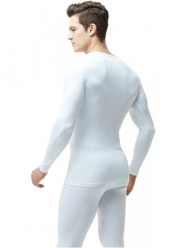 Thermal Underwear Men's Thermal Underwear Set- Microfiber Soft Fleece Lined Long Johns- Winter Warm Base Layer Top & Bottom -...