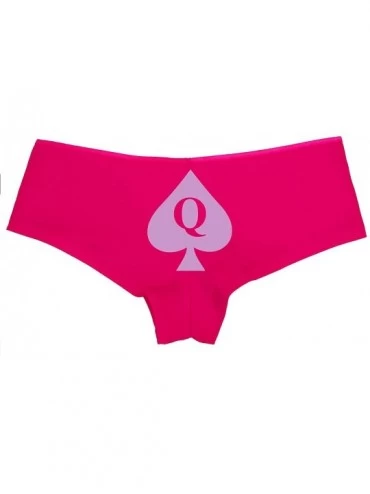 Panties Queen of Spades Logo Boyshort Panties Underwear Tatoo BBC QofS - Lavender - CF18LTLDZLE $18.13