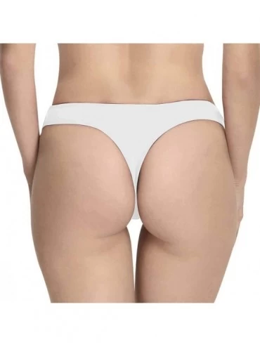Panties Custom Women's Comfort Underwear Thong Panty with Photo Face This Cat Belongs to Red - Multi 2 - C0198DUWZHK $28.71