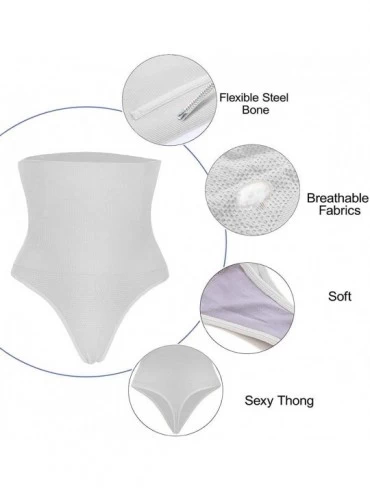 Shapewear Body Shaper Waist Trainer Tummy Control Panty - Butt Lifter Panties - Shapewear for Women - White (Thong Panty) - C...