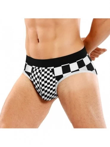 Briefs Men's Breathable Underwear Bikini Triangle Panties Classic Sport Briefs Thong - Color8 - C7199I278SR $15.37