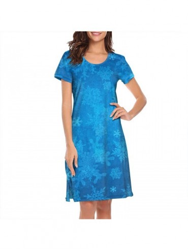 Tops Women's Cute Sleep Shirt Sleepwear Night Dress Short Sleeve Nightshirts Nightgown - White-19 - CL1933XTKCT $56.48