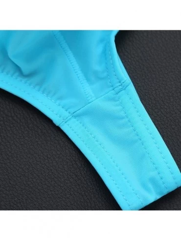 G-Strings & Thongs Men Transparent Thongs G Strings Sexy Underwear Smooth Ice Silk Briefs See Through T Back Tanga Panties - ...