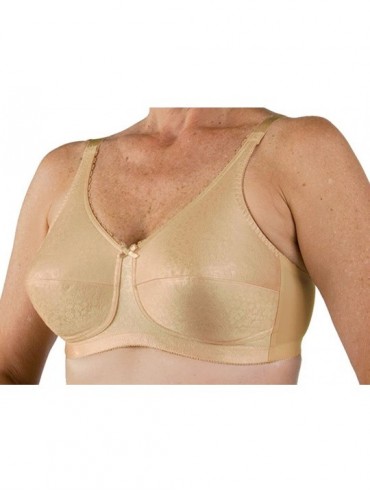 Bras Post Mastectomy Nylon Knit Fiberfill Bra - Blush Beige - CW11L6YXUML $68.54