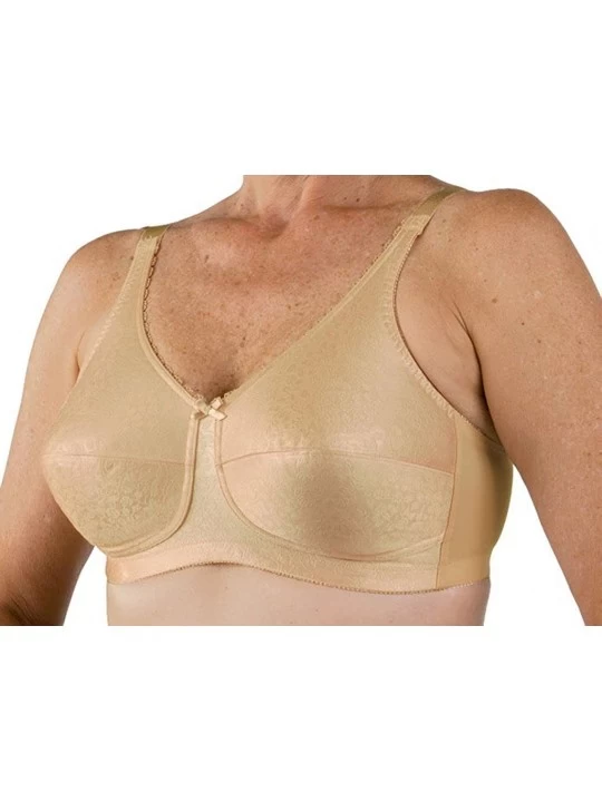Bras Post Mastectomy Nylon Knit Fiberfill Bra - Blush Beige - CW11L6YXUML $23.37