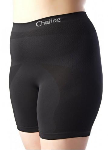Panties Womens Plus Size Anti Chafe Long Leg Briefs 2XL High Waist Black - CS11OJJ29GD $64.75