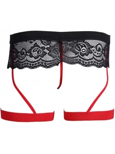 G-Strings & Thongs Erotic Underwear Men's Underwear Elastic Bag Lace Erotic Thong Bikini Gay Panty - Red - C719DC7R5LS $34.93