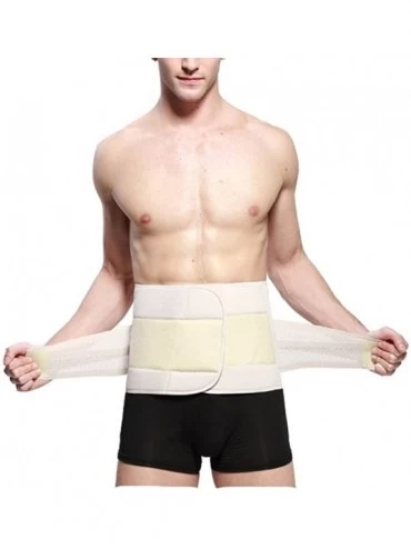 Shapewear Adjustable Men's Breathable Beer Belly Waist Elastic Slimming Belt - Nude - CR11T37PCL5 $19.07
