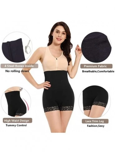 Shapewear High Waist Brief Shapewear for Women Tummy Control Slimming Body Shaper Butt Lifter Panties Underwear - Black-325 -...