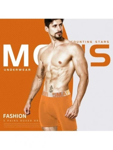 Boxer Briefs Men's Boxer Briefs Underwear Cotton Colorful Mens Underwear Boxer Briefs for Men Pack S M L XL XXL - B Assorted(...