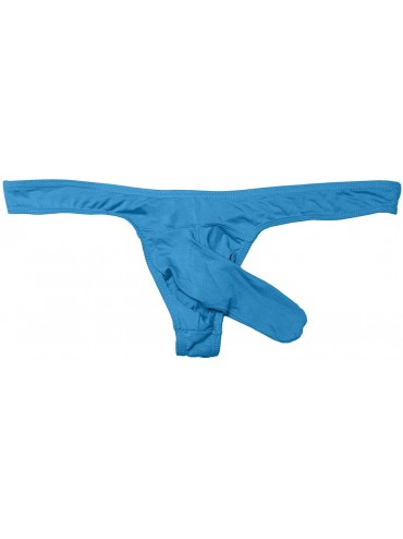 G-Strings & Thongs Men's Sexy Elephant Nasal Panties Modal Thong Briefs Multi Pack - Color Blue - C118Z0004OR $22.01