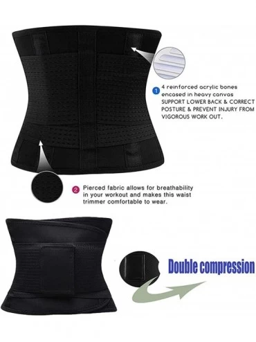 Shapewear Waist Trainer Belt for Women-Waist Cincher Trimmer Weight Loss Belt-Tummy Control Slimming Body Shaper Belt - Black...