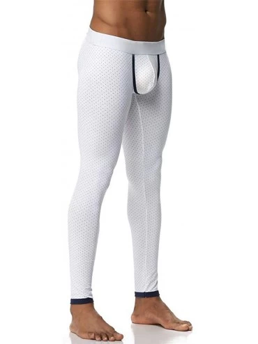 Thermal Underwear Thermal Underwear Men Long Thicken Sexy Mens Under Pants Bottoms Pajama Low Rise Tight Legging Pouch Warm L...