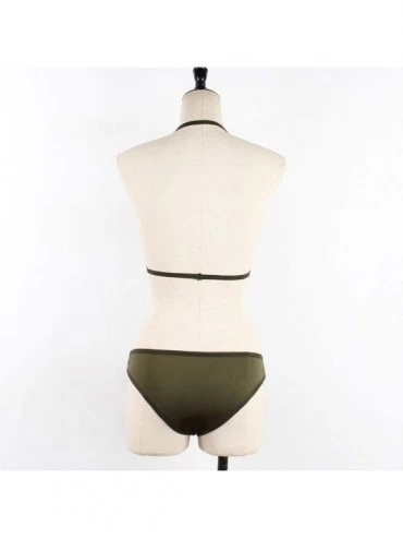 Garters & Garter Belts Sexy Lingerie-Women's Strappy Elastic Bandage Bodysuit Lace Teddy Halter One Piece Babydoll Underwear ...