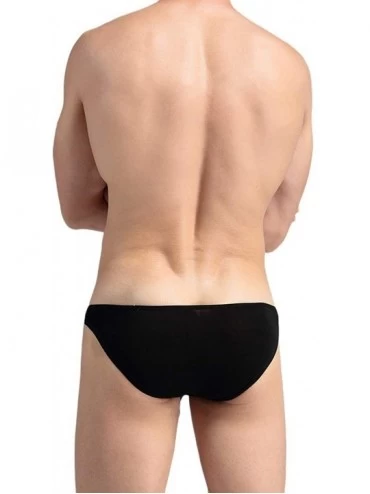 Briefs Men's Sexy Elephant Nasal Panties Modal Triangle Briefs - Black - CT18ZEGWIN0 $15.03