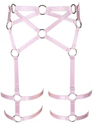 Garters & Garter Belts Women's Body Harness Punk Garter Belt Belt Leg Belt Adjust High Belt Carnival Dance Accessories - Pink...
