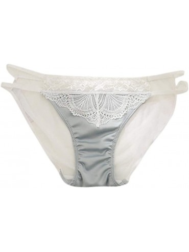 Garters & Garter Belts Women Personality Multi-Color Lace Underwear Ladies Hollow Out Underwear - Gray - CQ199LH3YO2 $31.86