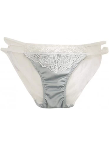 Garters & Garter Belts Women Personality Multi-Color Lace Underwear Ladies Hollow Out Underwear - Gray - CQ199LH3YO2 $27.51