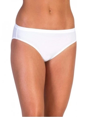 Panties Women's Give-N-Go Bikini Briefs - White - C31147T3E91 $25.96