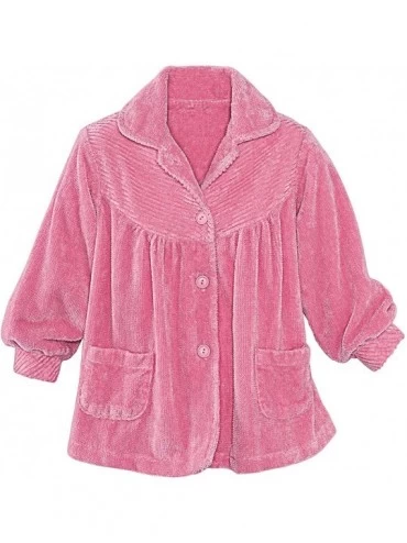 Sets Chenille Bed Jacket - Pink - CD1275GLRBT $33.45