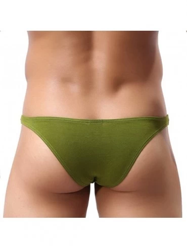 G-Strings & Thongs Men's High-Leg Opening Bikini Underwear Sexy Brazilian Back Mens Underwear - Multi Colors - CV18X6AIQ2U $3...
