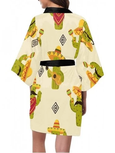 Robes Custom Money Rain Pattern Dollar Women Kimono Robes Beach Cover Up for Parties Wedding (XS-2XL) - Multi 4 - C6194S4LDX5...