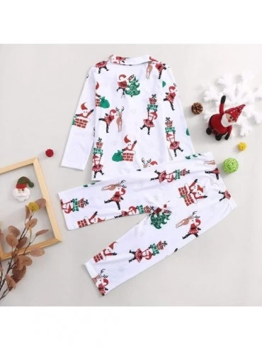Accessories Christmas Family Matching Pajamas Set Santa's Deer Sleepwear for The Family Boys and Girls Women Men Pyjamas - Wh...