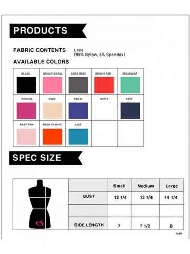 Bras Women's Supple Lace Floral Bandeau Tube Top Bras for Daily Wear - Set4_blk_wht_ncor_dorchid - C718GEIIADN $23.10