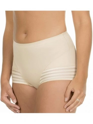 Shapewear Tummy Squeezer Women's Hi Hipster Shaping Panties Smooth Slimming Briefs - Latte - C812O397N8Z $35.66