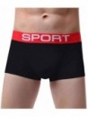 Boxer Briefs Men Breathable Boxer Briefs Comfortable and Sweat-Absorbent Bulge Pouch Underpants - Black - CW193LIU8AX $18.63