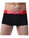 Boxer Briefs Men Breathable Boxer Briefs Comfortable and Sweat-Absorbent Bulge Pouch Underpants - Black - CW193LIU8AX $15.67
