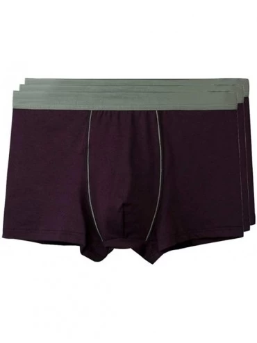 Boxer Briefs Men Boxer Shorts - Plus Size Cotton Underpants Soft Stretch Underwear No Trace - Style 06(3pcs) - CQ18NKS8HY3 $2...
