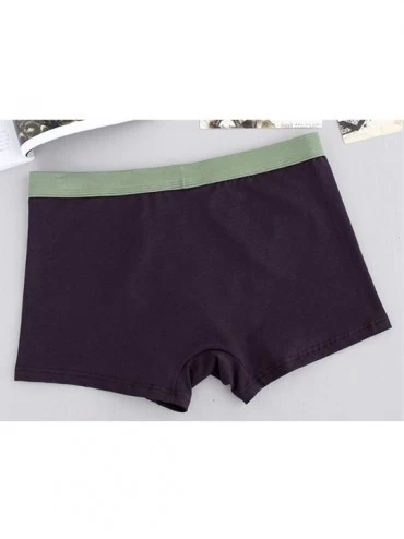 Boxer Briefs Men Boxer Shorts - Plus Size Cotton Underpants Soft Stretch Underwear No Trace - Style 06(3pcs) - CQ18NKS8HY3 $2...