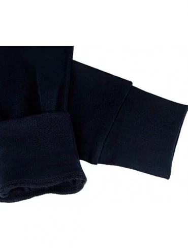 Thermal Underwear Thermal Underwear for Men Winter Warm O-Neck Long John Set Ultra Soft Base Layer - Blue - C4192KSWX9Y $29.17