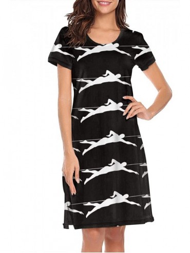 Tops Women's Sleepwear Tops Chemise Nightgown Lingerie Girl Pajamas Beach Skirt Vest - White-14 - CX197HK49UX $61.43