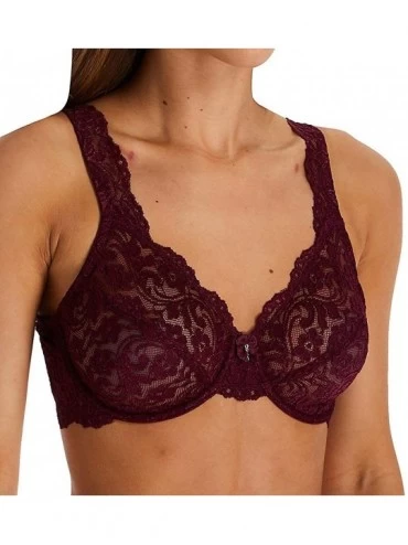 Bras Women's Signature Lace Unlined Underwire Bra Purple Velvet - C6185DHMGTS $18.27