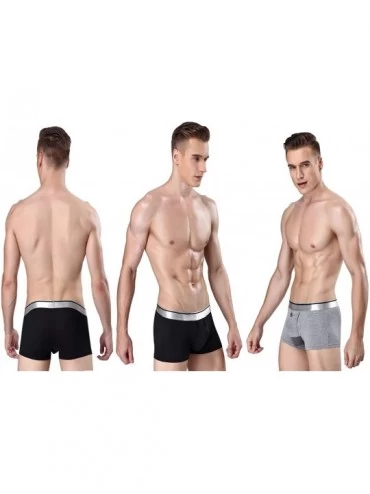 Boxer Briefs Men Underwear Avoid Friction Comfortable Boxer Briefs Modal Men Panties - Royal Blue - C51892N3GG3 $12.66