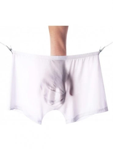 Briefs Men's Briefs Underwear Breathable Mesh Briefs Low Rise - Grey - CZ18HXQELOE $9.78