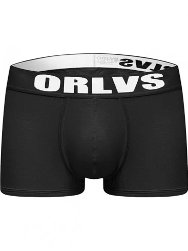 Trunks Men's Boxer Brief Underwear - Black*6 - CC193QR0I4U $31.87