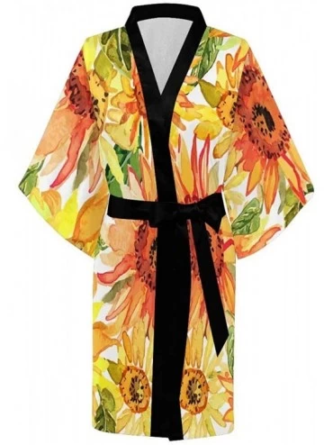 Robes Custom Vector Hipster Moustache Women Kimono Robes Beach Cover Up for Parties Wedding (XS-2XL) - Multi 2 - C7194UN7AA3 ...