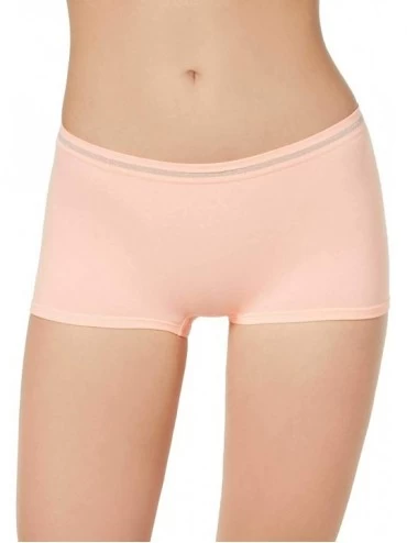 Panties Jennifer Moore Seamless Solid Color Boyshort Panty - Orange Toucan - CR18QAEAK7A $20.92